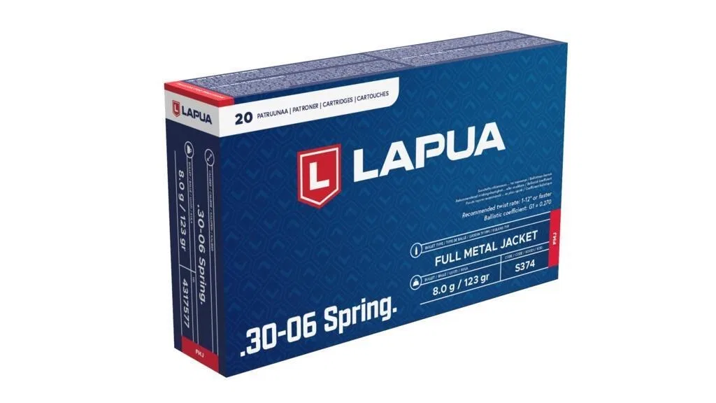 Lapua 30-06 8,0g / 123grs FMJ TRAINER - 20 i hver eske