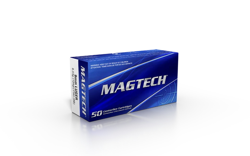 Magtech 9mm LUGER 124GR FMJ - 9B - 50pk.