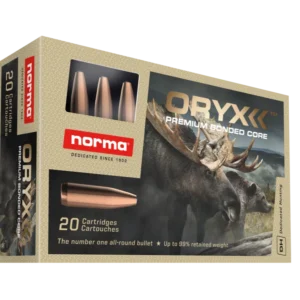Norma Oryx 22-250 Rem 55gr / 3,6g Stor ekspansjon og høy restvekt