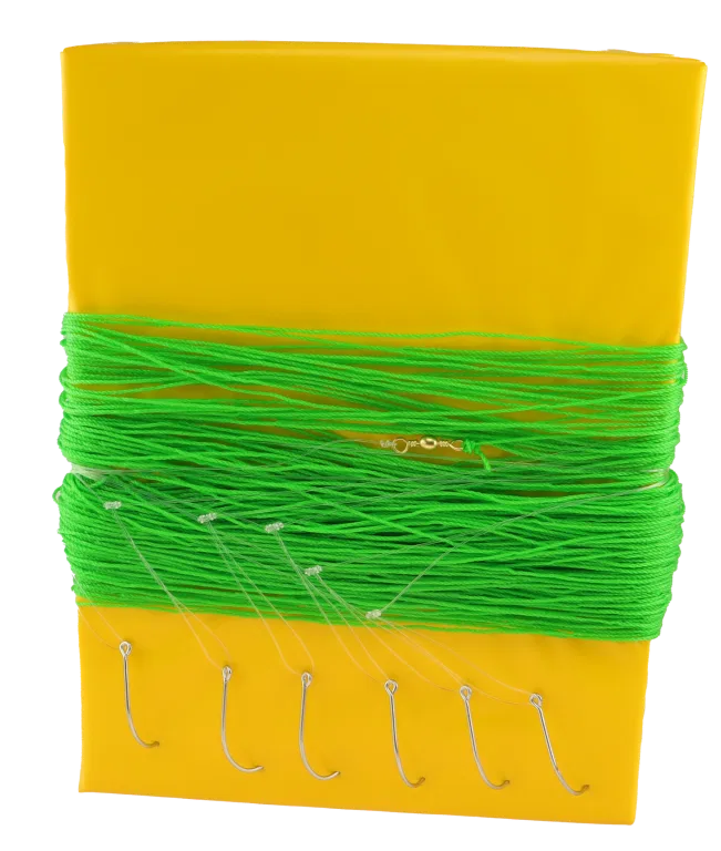 Osean Sniksnøre - 100m 6 stk kroker 4/0, 2mm polyetylen