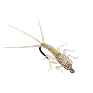 SON FLIES 2 PK MAYFLY GREY-BEIGE TUNGSTEN