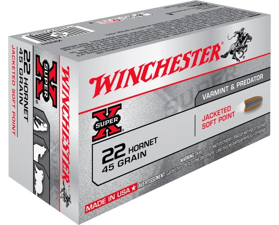 Winch. .22 Hornet 45 grain Power Point (50pk)