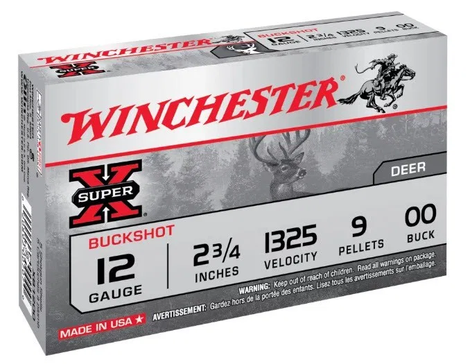 Winchester 12/70 Super-X BUCKSHOT – 9 pellets (5pk)